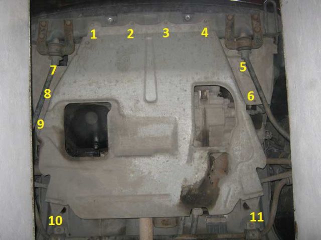 Установка кросс защиты картера на автомобиль Lada Kalina 2 самостоятельно