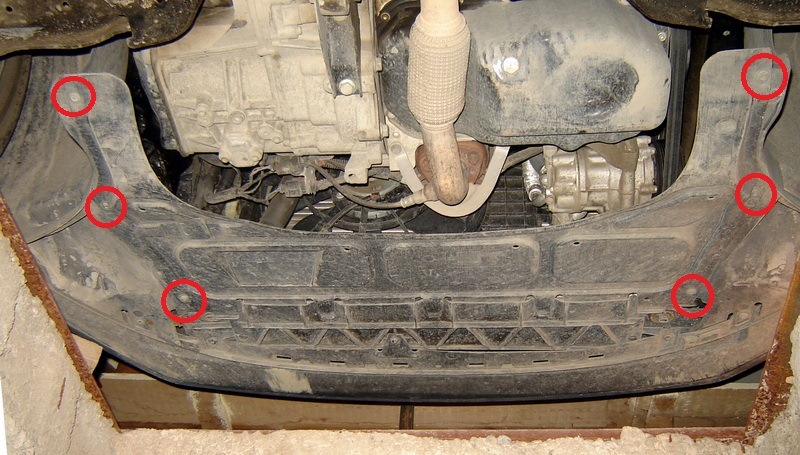 Установка защиты картера двигателя Фольксваген Поло