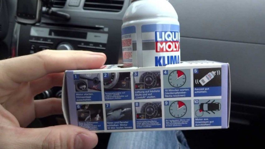 Пособие по проведению антибактериальной обработки кондиционера автомобиля