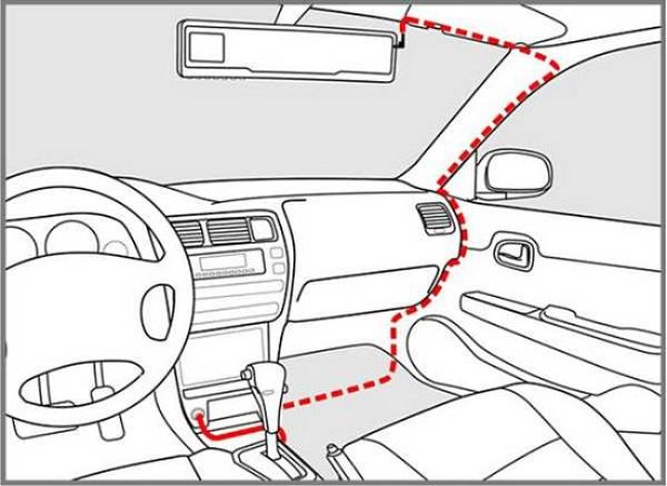 Как подключить видеорегистратор в машине без прикуривателя и проводов: установка и подключение