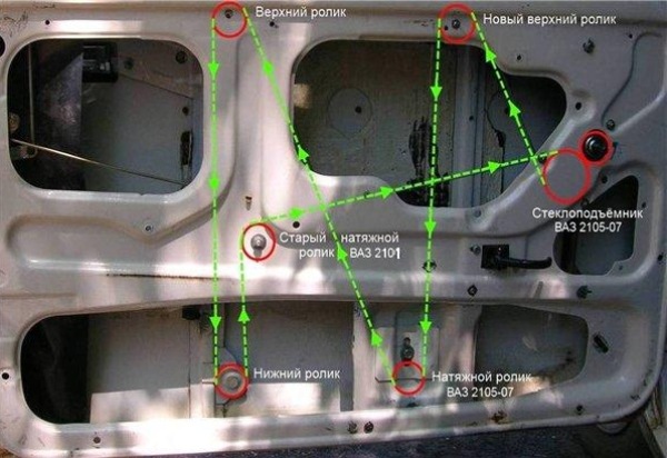 Как установить электростеклоподъемников на ВАЗ 2107: установка и замена, схема стеклоподъемника