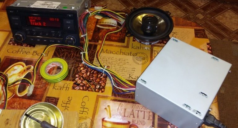 Как сделать блок питания для автомагнитолы и подключить магнитолу от компьютера своими руками?