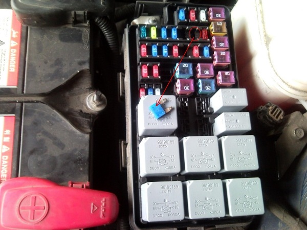 Где находится датчик температуры охлаждающей жидкости Chevrolet Niva, детонации, фаз и скорости, распредвала и уровня топлива