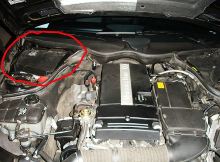 Самостоятельная замена салонного фильтра Mercedes-Benz c230 w203