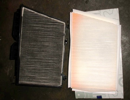 Самостоятельная замена салонного фильтра Mercedes-Benz c230 w203