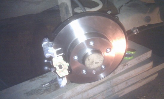 Замена барабанных тормозов Skoda Оctavia Tour на дисковые своими руками