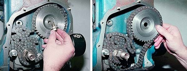 Проверяем и меняем цепь ГРМ на ВАЗ 2106 Проверяем и меняем цепь ГРМ на ВАЗ 2106