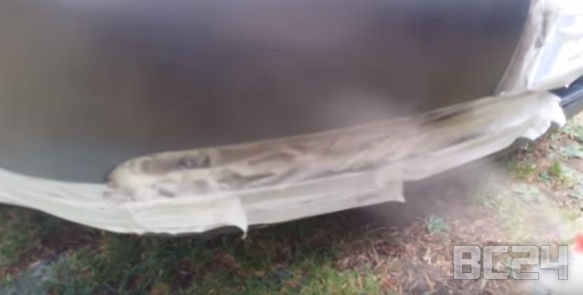 Как покрасить бампер баллончиком своими руками с видео