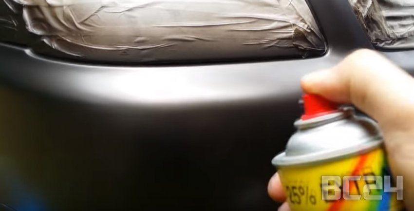Как покрасить бампер баллончиком своими руками с видео
