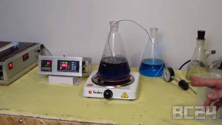 Тест антифриза и тосола на температуру кипения и горение